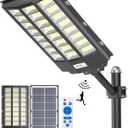 Gefolly SL-8600W Solar Street Light Outdoor, Wide Angle 680000LM Commercial Parking Lot Light Dusk to Dawn 6500K Flood Security IP67 with Motion Sensor Lamp for Yard, Basketball Court