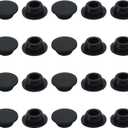 20PCS Rubber Plugs for Round Holes - 5/8"(16mm) Black Snap in Locking Hole Plugs, Rubber Hole Plugs for Automotive, Industrial & Furniture Waterproof Sealing Round Silicone Stopper