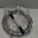 50 ft Drain Auger Plumbing Snake for Heavy Deep Blockages 1/4" Diameter Flexible Plumbing Cables Drain Snake for Kitchen Bathroom Shower Sink Cleaning Drainage Clogs