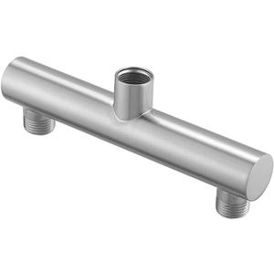 Shower Head Double Outlet Manifold Diverter for Dual Sprayer Shower Arm Brushed Nickel