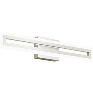 SOLFART 24 Inch LED Bathroom Light Fixtures Brushed Nickel Vanity Lights Bathroom Lighting Fixtures Over Mirror 6000K
