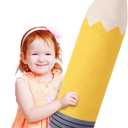 30" Pencil Crayon Shaped Plush Pillow Large Stuffed Cute Classroom Pillow Teacher Stuff for Classroom Cushion for Reading Room Decoration Christmas Plush Back to School Gift(Pencil)