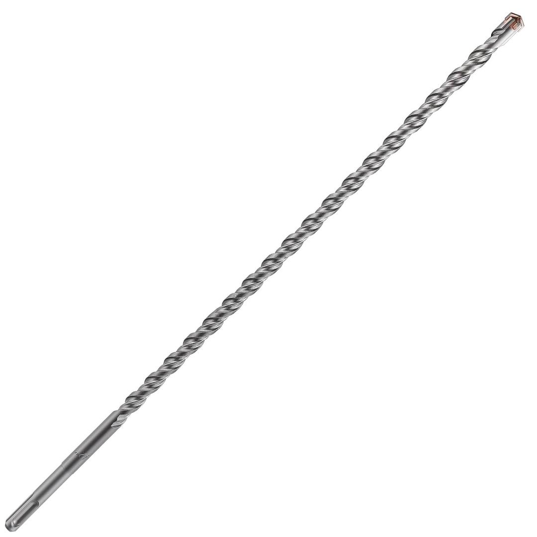 Concrete Drill Bit lengthening 1pcs 1/2" X 18"-16" Cross-Type Double Thread Carbide Material Suitable for Concrete, Brick, Cement Walls, Stone, Extra Long Hammer Drill Bits for Concrete