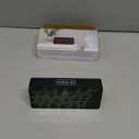 Peakeep Battery Operated Digital Alarm Clock for Bedrooms - Cordless Large Big Numbers 4 Dimmers, Auto Dimming for Seniors, Adjustable Volume Loud Alarm Clock for Heavy Sleepers Adults (Green Digits)