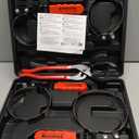 Spurtar Swivel Oil Filter Wrench Set of 5 Adjustable Wrench 2-3/4" to 5-1/4" (70-133mm) 12" Universal Oil Filter Removal Tool for 4S Shop Auto Repair Mechanic DIY Generator Small Engine