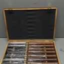 8-Pieces HSS Wood Turning Tools Lathe Chisel Set with Wooden Box, Wood Lathe Tools for Woodworking Projects