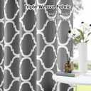 Melodieux Moroccan Fashion Room Darkening Blackout Grommet Top Curtains, 100 by 96 Inch, Grey (1 Panel)