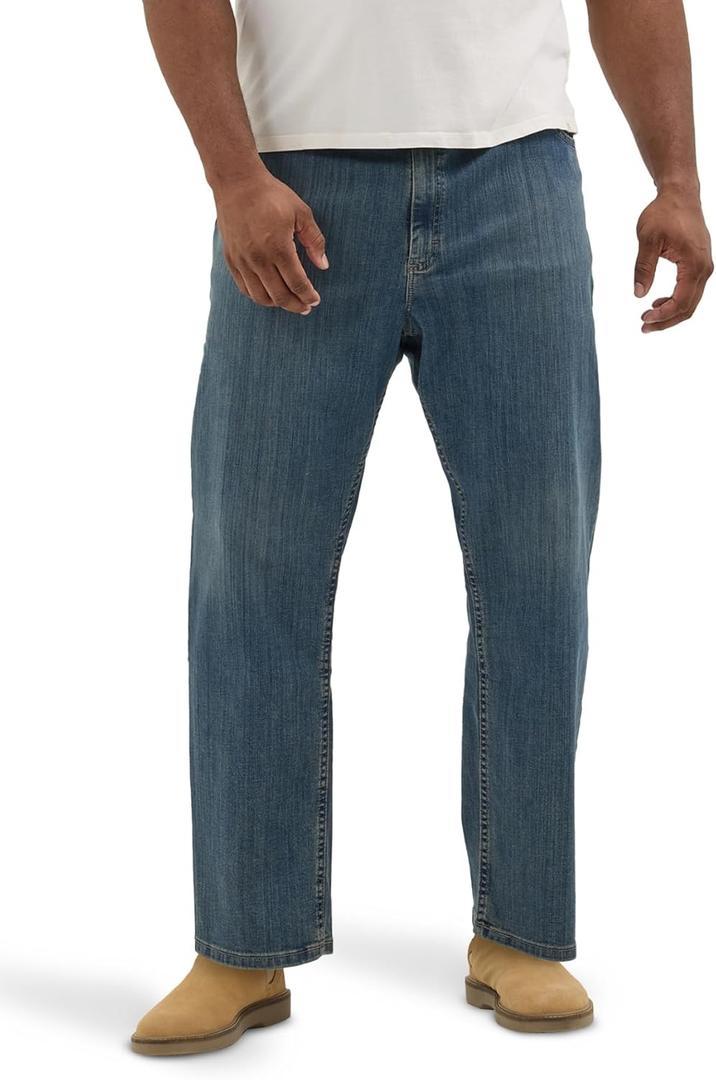 Lee Men's Big & Tall Legendary Relaxed Straight Jean (Daredevil,46Wx32L Big)