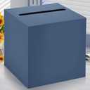 4 x Hxezoc Navy Blue Card Box Wedding Favors Gift Card Boxes Post Box Cardboard Receiving Money Box Holder for Wedding Reception, Baby Showers, Anniversary, Birthday Party, Graduation Envelope Holder