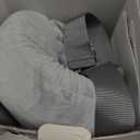 Momcozy Innovative Safety Fence Nursing Pillow - Firm & Springy Memory Foam - Stable, Ergonomic Support & Comfort - Wider Breastfeeding Cushion, Adjustable, Removable Cover, Baby Safety Certified