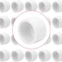 20 Pack PVC Pipe End Cap Fitting 3/4 Inch PVC Pipe End Cap Plug Adapter, Schedule 40 Furniture Grade 3/4 in PVC Pipe Plug Socket Fittings for Build PVC Furniture DIY Garden Shelf