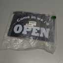 Generic Open Closed Signs for Business,Double Sided Come In We're Open Sign,Sorry We're Closed Sign,Open Closed Store Hanging Sign for Business Restaurant Club Cafe Hotel,-12 x 8 Inch, Black&White