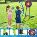 2 Pack Bow and Arrow Toy for 5 6 7 8 9 10+ Year Old Boys, Ideal Gift for Kids, Indoor Outdoor Shooting Game Toy for Ages 4-8 8-12, LED Light Up Archery Set with 12 Suction Cup Arrows