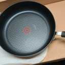 T-Fal Ultimate Hard Anodized Non Stick Jumbo Cooker With Lid & Helper Handle 5 Quart, Oven Broiler Safe 400F, Lid Safe 350F, Cookware, Deep Frying Pan, Skillet, Pots and Pans, Dishwasher Safe, Onyx