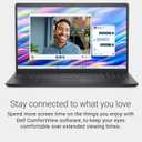 Dell 15 Laptop DC15250-15.6-inch FHD 120Hz Display, Intel Core 3 Processor 100U Processor, 8GB DDR4 RAM, 512GB SSD, Intel UHD Graphics, Windows 11 Home, Onsite Service - Carbon Black