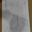 Round Coffee Table with Rock Slab Top and Carbon Steel Base, End Table/Side Table/Dining Table/Sofa Table for Living Room, Bedroom, Cafe , 17 inch