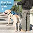 Dog Lift Harness for Large Dogs, Full Body Support Sling with 3 Handles and Shoulder Strap, Carrying Vest for Senior Dogs with Arthritis or Joint Injuries, Stairs Assistance, Blue, X-Large