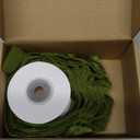 Moss Green Velvet Ribbon 1-1/2 Inch x 5 Yds Handmade Fringe Vintage Olive Green Frayed Velvet Christmas Ribbon for Gift Wrapping Tree Ornament Invitation Bouquet Wreath Bow Craft Wedding Home Decor
