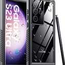 2025 New for Samsung Galaxy S23 Ultra Case Waterproof, [Military Grade Shockproof][Built-in Screen Protector & Glass Camera Protector][IP68 Underwater][Dustproof][Dropproof] Full Body Phone Case 6.8" (Black/Clear)