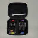 8 Pieces Professional Animal Stainless Steel Attachment Guide Guard Combs for A5 Style Detachable Blade Pet Groomers, Compatible with Wahl KM Series Andis AG BG Oster Classic 76 A5 A6 Animal Clippers