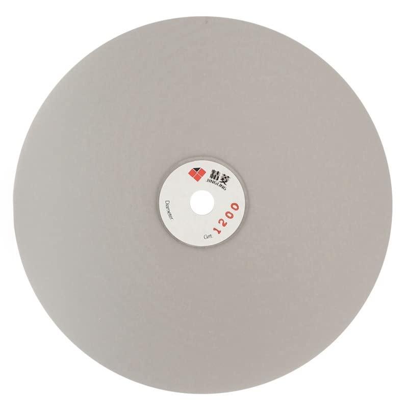 JINGLING 8" Inch 200mm Diamond Grinding Discs 1200 Grit Flat Lap Disk Lapping Plate Wheels Sanding Pads Grinder Wheel Lapidary Tools for Stone Pottery Ceramics