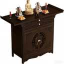 Altar Table with Storage, Buddhist Altar Cabinet for Home, 39.3IN