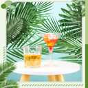 Giegxin 144 Pcs 6 Kinds Artificial Palm Leaves with Faux Stems Tropical Plant Monstera Safari Leaves for Hawaiian Party Decorations Beach Birthday Luau Party Decorations