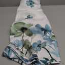 Spring Round Tablecloths 70 Inches Watercolor Sage Green Blue Floral Decorative Round Tablecloths Modern Summer Flower Washable Reusable Circle Table Covers for Home Kitchen Dining Room,Party