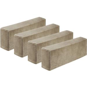 Uxcell 4Pcs Stretch Armrest Covers, Polyester Soft Armchair Slipcovers Couch Recliner Arm Cover for Chair Sofa Protector, Khaki
