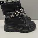 DREAM PAIRS Women's Fashion Platform Combat Boots Lace Up Lug Sole Goth Ankle Booties Shoes (6.5, Black)