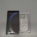 TORRAS 360 Spin Magnetic Stand for iPhone 16 Case, Fit for MagSafe, Military Grade Protective Ostand Case for 16  Phone Case with Stand Rotatable, Desert Pink 6.9 inch