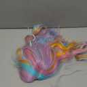 Multicolor Wig for Women Rainbow Wig with Bangs Wavy Colorful Wigs Shoulder Length Heat Resistant Synthetic Wigs