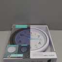 La Crosse Clock 10 Inch Night Vision White Silent Quartz Analog Clock, 404-4525