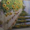 Country Sunflower Wall Art Farmhouse Flowers Field Pictures Wall Decor Abstract Nature Landscape Painting Prints Autumn Panorama Poster Artwork for Living Room Bedroom Bathroom Home Decoration