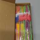 Chengu 100 Pieces Umbrella Straws for Drinks Hawaiian Cocktails Umbrella Straws Summer Beach Luau Tropical Drinks Party Decorations Supply, Colorful(Hibiscus)
