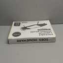 ZOES HOMEWARE Metal Mesh Panel Tabletop Ironing Board | Foldable Iron Board | Heavy Duty Small Iron Board with Heat Resistant Cover and 100% Cotton 8mm Thicken Pad | 31.5"x11.8"x6.2" (Black/Grey)