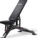 Teclor Commercial Adjustable Weight Bench with 1400LB Capacity for Home Gym, Flat/Incline/Decline Bench - Bench Press 2.2" Thick Pad,Black