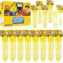 24 Pack Construction Truck Bubble Wands for Kids - Large Cartoon Excavator Bubbles Bulk with Refill Solution Toys for Carnival, Goodie Bag Stuffers, Boys Girls Birthday Gifts, Christmas Party Favors