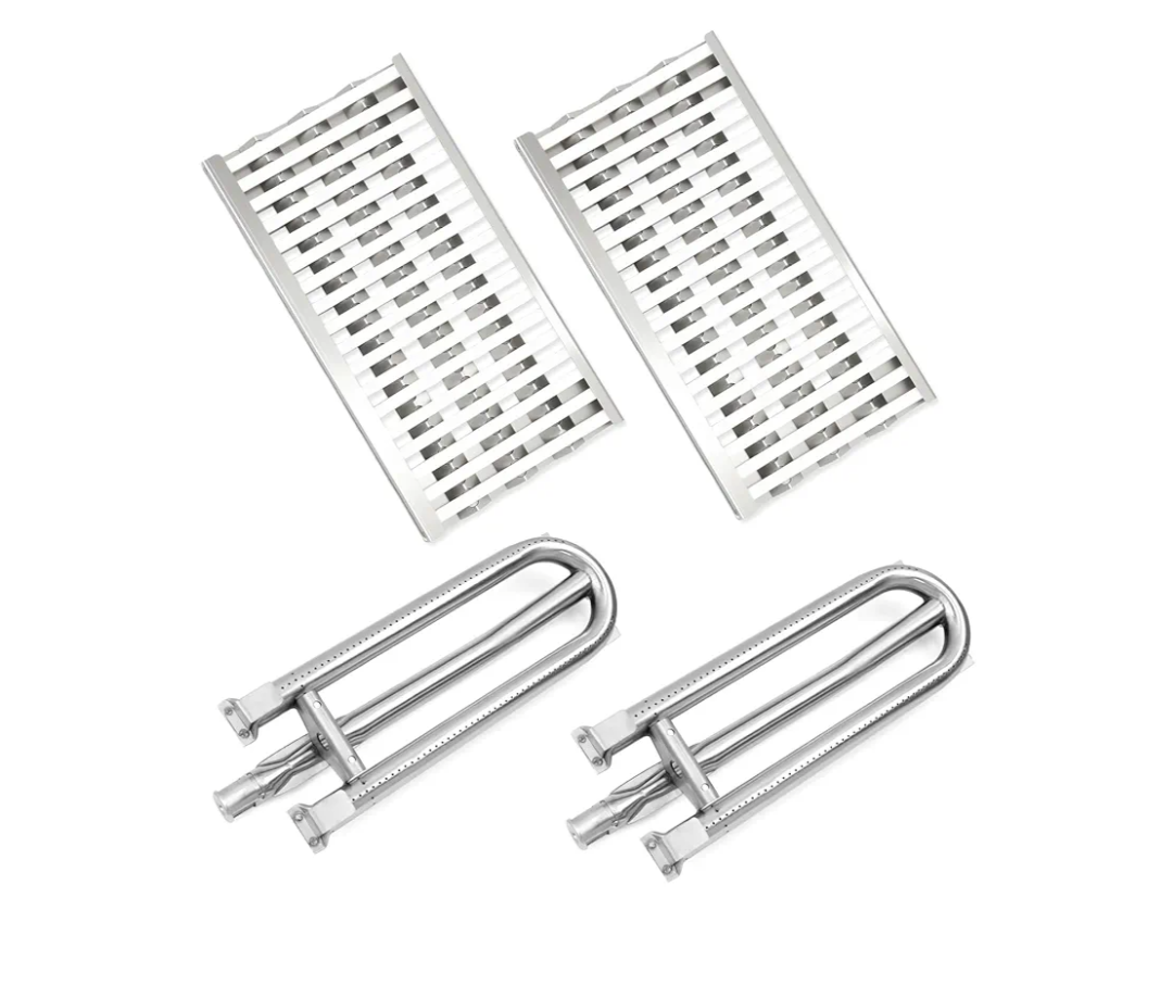 Ceramic Rod Radiant Tray Stainless Steel Grill Heat Plates Grill Burners Briquette Tray for DCS Grill Parts Replacement for DCS36 BGB36-BQARL, DCS48 BGB48-BQARN, 27DBQR, DCS27FS-BQR