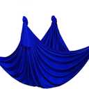Deluxe Pilates & Yoga Flying Swing Aerial Hammock - Silk Fabric (5mx2.8m) (Deep Blue)