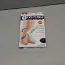 Truform 30-40 mmHg Compression Stockings for Men and Women, Thigh High Length, Dot-Top, Open Toe, Black, Large (Large (1 Pair))