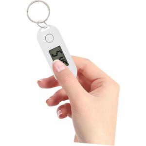 TOYANDONA Digital Watch Keychain for Students Silent Led Timepiece Portable Clip-on for Backpacks and Everyday Carry