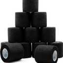 2 x OK TAPE 12 Rolls Self Adhesive Bandage Wrap, Elastic Athletic Tape, Self Stick Bandage Tape, Vet Wrap, Medical Wrap for Wrist, Feet, 2" x 5 Yards - Black