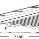 7-13/16 x 36 Inch Door Threshold for Exterior Doors, Composite Lineal Inswing Door Sill Adjustable 1/2 Inch, Replacement Door Threshold Strip USA Standard