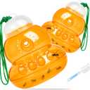 2 Pack Reusable Wasp Traps Outdoor Hanging Yellow Jacket Trap Carpenter Bee Traps for Outside Hornet Trap Wasp Catcher for Outdoors, Wasps Killer Garden, Farm, Insect Bug Flies (Orange-2 Pack)