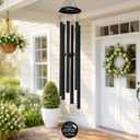45 Inch Deep Tone Wind Chimes for Outside, Black
Tree of Life Design, Outdoor Garden Porch Decor, Memorial Sympathy Gift, Durable Finish