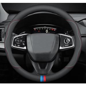 BllXESD Car Steering Wheel Cover Compatible with Toyota RAV4 2025 2024 20012023 Year, Breathable Premium Leather, AntiSlip Design, CStyle