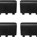 4 Pack One Controller Battery Back Cover for Xbox One, One S, One X Controller Battery Cover, Battery Back Shell Repair Part for Xbox One/One S/One X Controller, [NOT for Xbox Series X/S] (Black)