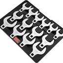 VEVOR Crowfoot Wrench Set, 1/2" Drive 14-Piece SAE (1-1/16" - 2") Crows Foot Wrench Set with Storage Tray, 40CR Material with Laser Etched Sizing, for Mechanical Maintenance or Repairs