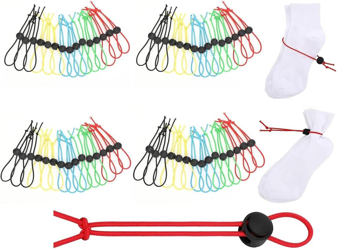 50Pcs Sock Clips - Amazing Laundry Sock Holder and Tie Clips - Organizer for Washing Machine and Dryer
